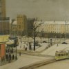 Louis Van Lint, Brussels under the snow (Bruxelles sous la neige), Circa 1936, Oil on canvas, 40.2 x 31.5 in. - 102 x 80 cm