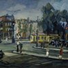 Louis Van Lint, Urban view in Saint-Josse (Vue urbaine à Saint-Josse), circa 1936, oil on cardboard, 24.4 x 15.7 in. - 36,5 x 40 cm