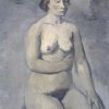 Louis Van Lint, Zittend Naakt, 1938, olie op doek, 100 x 80 cm