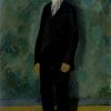 Louis Van Lint, Portret van mijn vader (Portrait de mon père ou L'homme au chapeau melon), circa 1936, olie op doeck, 110 x 75 cm, collectie Remacle, Overijse
