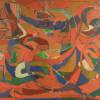 Louis Van Lint, Symphonie en rouge, 1949, huile sur toile, 150 x 200 cm