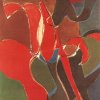 Louis Van Lint, Platanes rouges, 1973, huile sur toile, 130 x 81 cm